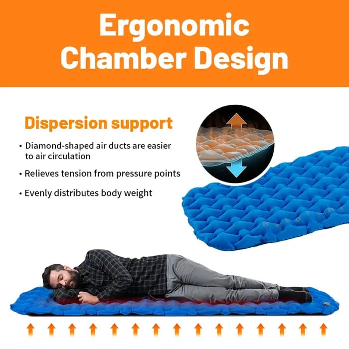 Naturerandonnée matelas gonflable matelas de Camping matelas d'air ultraléger coussin de couchage ex