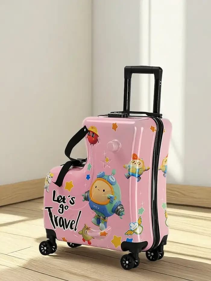 Nouvelle valise à main de dessin animé 20 pouces-bagage à serrure TSA pour enfants avec roues silencieuses