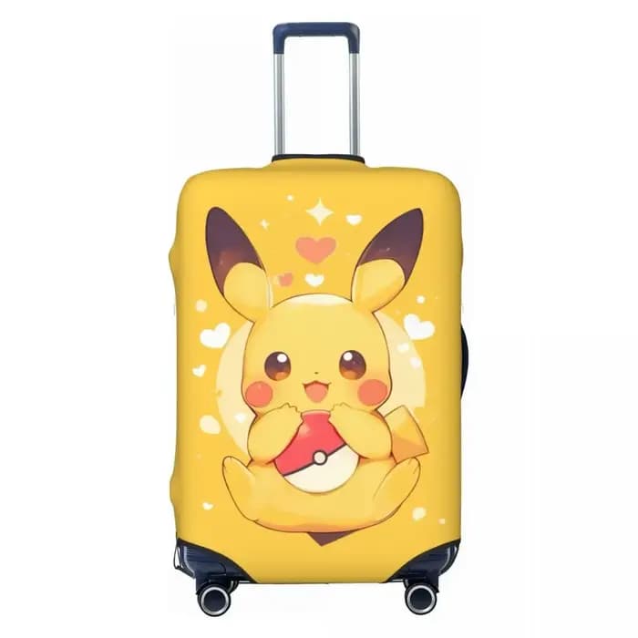 Housse de valise élastique durable avec imprimé P-Pikachizer pour bagages de 18 à 32 pouces