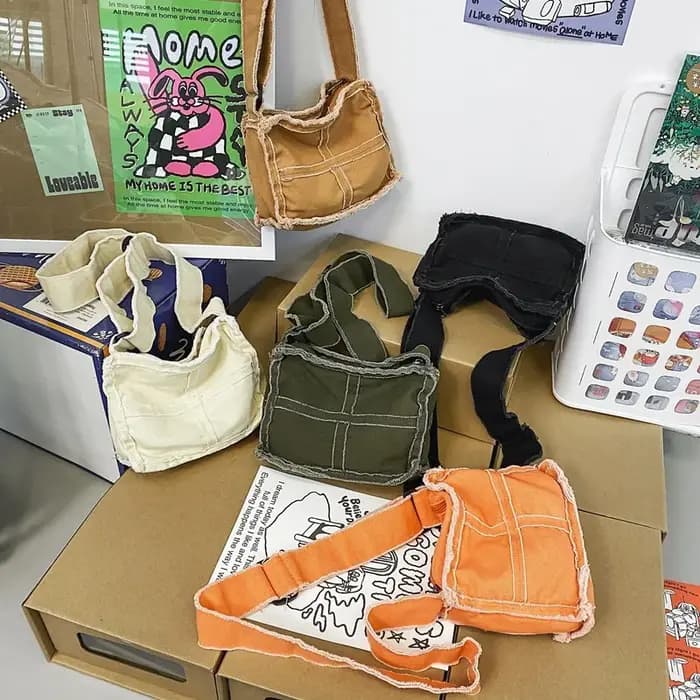 Sac en toile vintage pour homme