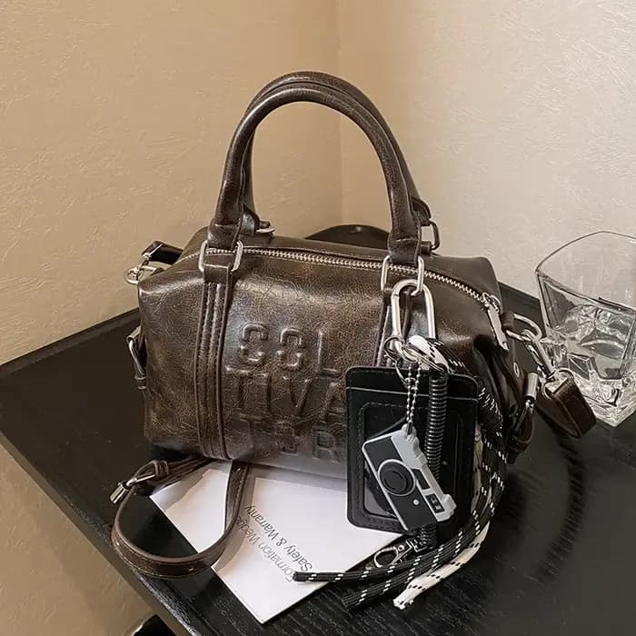 Sac à bandoulière rétro tendance pour femmes