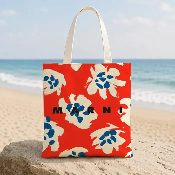 Sacs de rangement de marque M-MARNI, sac en toile pour femmes, sac fourre-tout de grande capacité, s