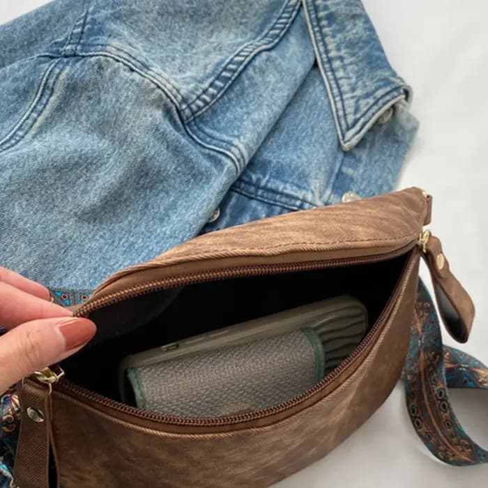 Hobo – sacoche de couleur unie pour femmes