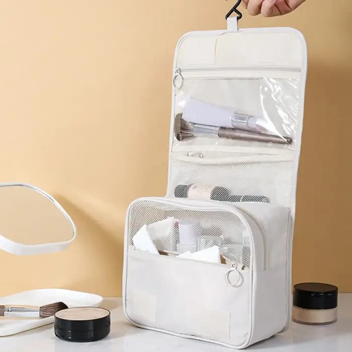 Trousse de toilette de voyage suspendable