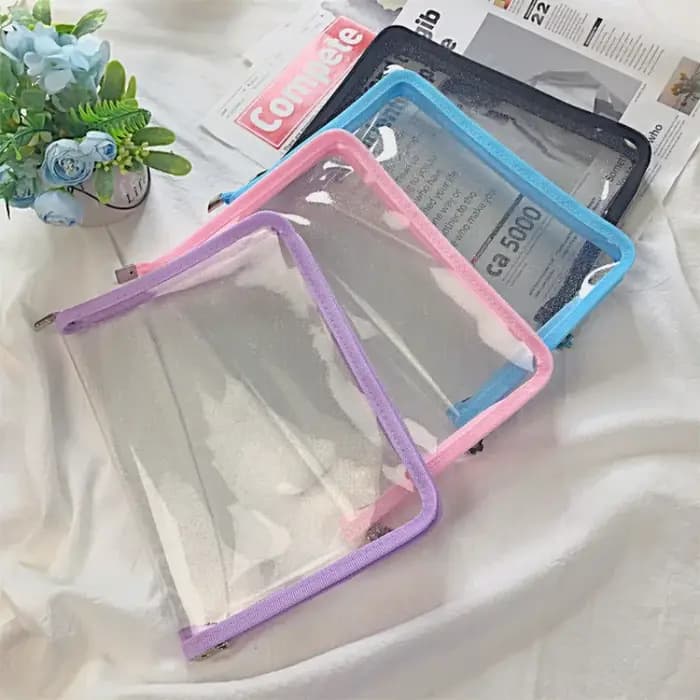 Sac de rangement Transparent à paillettes en PVC PP