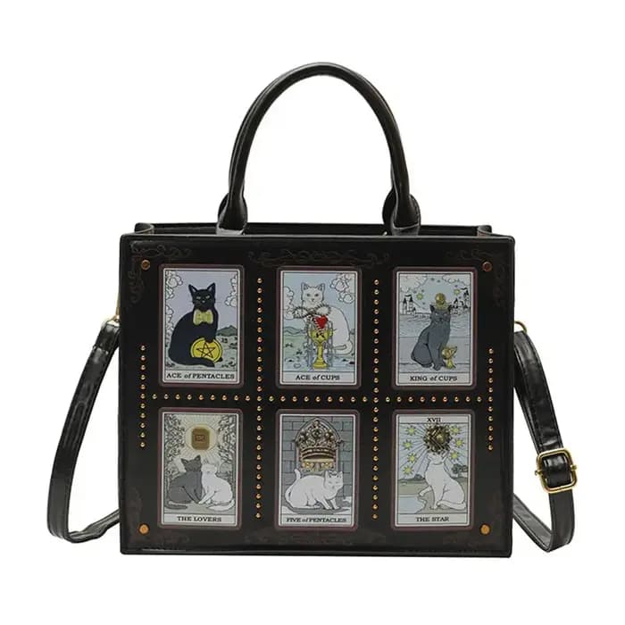 Sac fourre-tout femme haut de gamme, nouvelle collection été, avec broderie délicate et imprimé chat