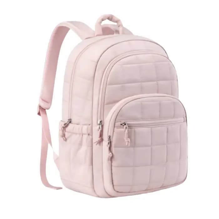 Sac à dos de voyage créatif matelassé à carreaux, sacs d'école tendance pour étudiants, bretelles ré