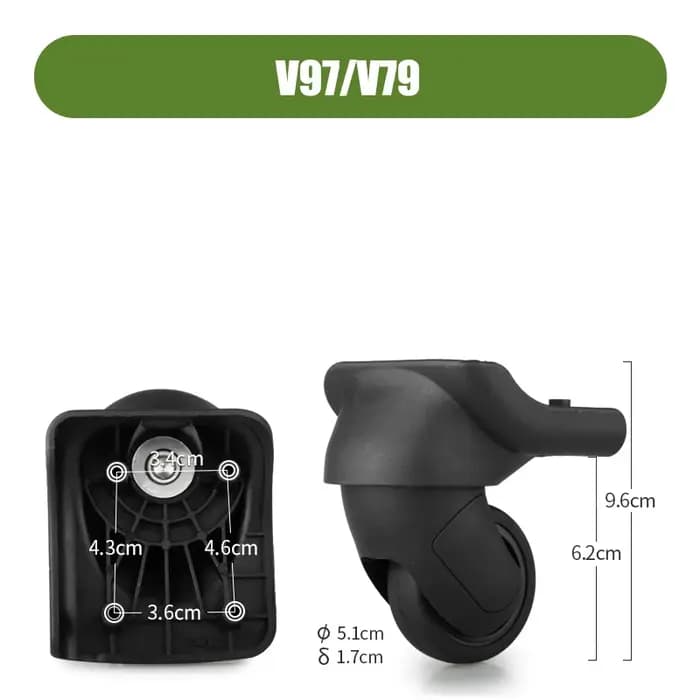 Pièces de rechange pour valise Samsontie V97/V79, roues universelles, réparation d'accessoires de ba
