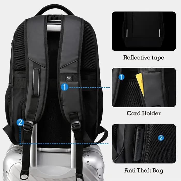 SWISS hommes sac à dos pour ordinateur portable étanche Anti-vol USB sac grande capacité mode école sac à dos voyage sac à dos sac à dos Mochila