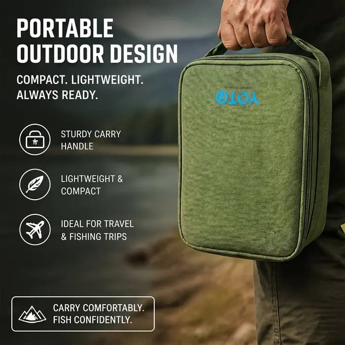 Sac de pêche pour équipement et moulinets de pêche en plein air