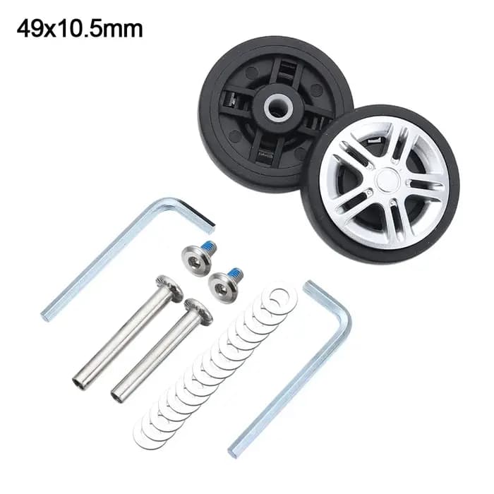 Roues de remplacement universelles pour valise, résistantes à l'usure, silencieuses, avec vis, roues
