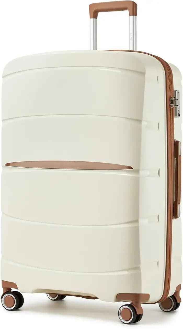 S/M/L KONO valise à main légère en polypropylène 4 roues Spinner chariot rigide et serrure TSA