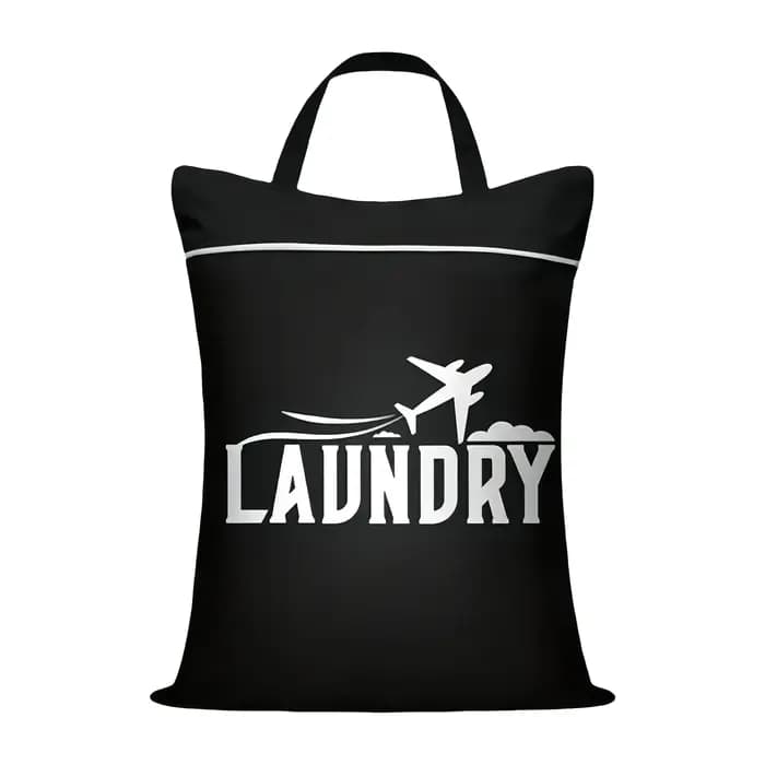 Sac à linge de voyage avec poignée