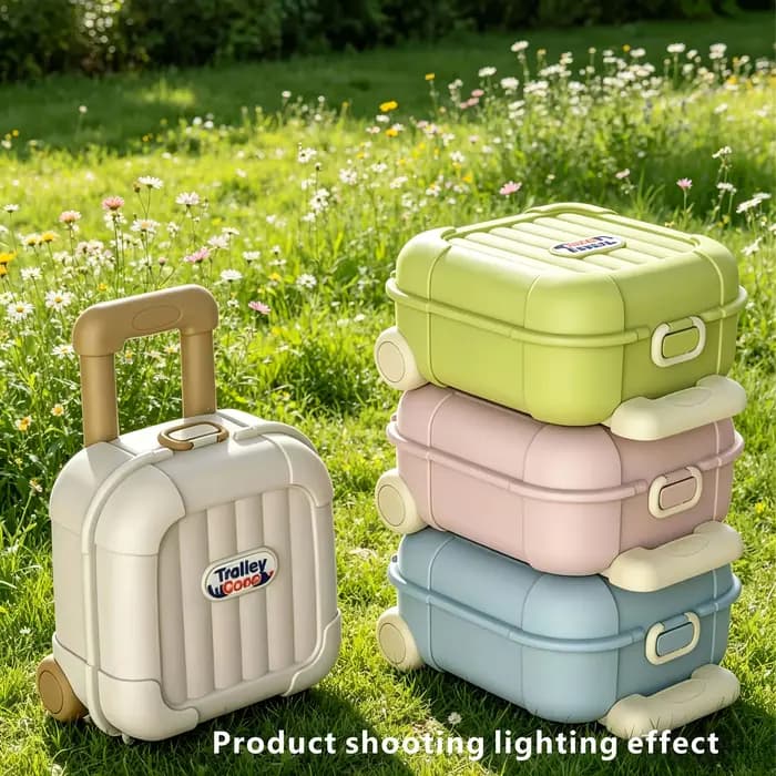 Valise compacte et mignonne, design gain de place, roues universelles, portable, pour amis, proches, voyages courts, rangement pour voyages en plein air