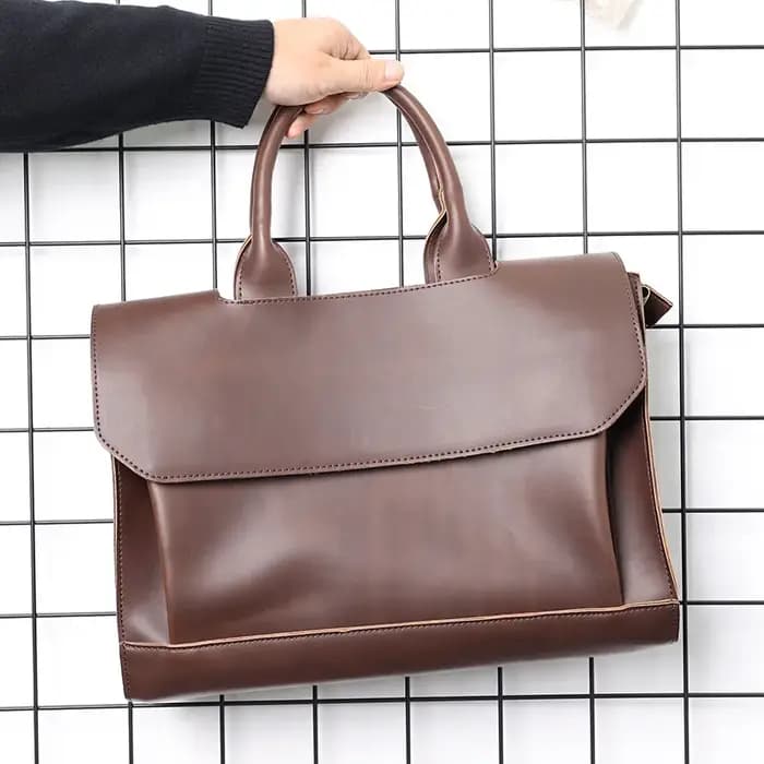 Sac à main Vintage en cuir pour hommes