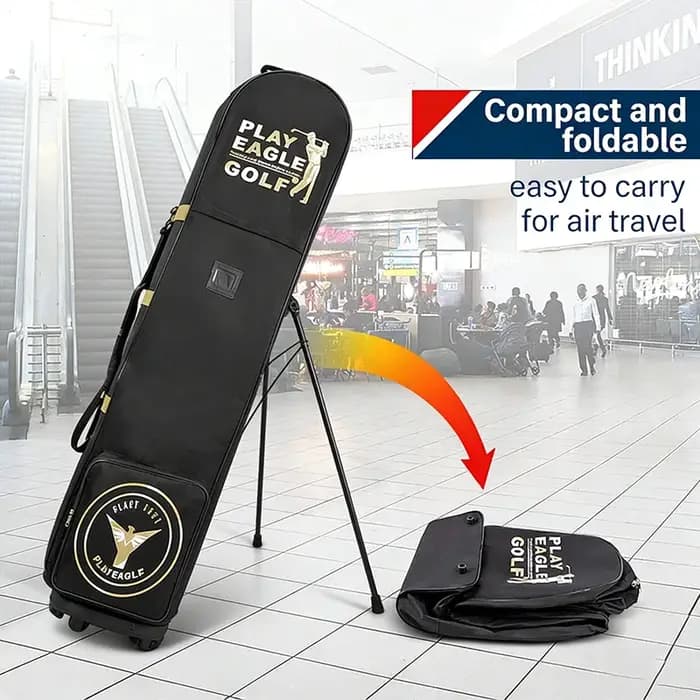 Sac de golf pour l'aviation avec roues silencieuses HKB02