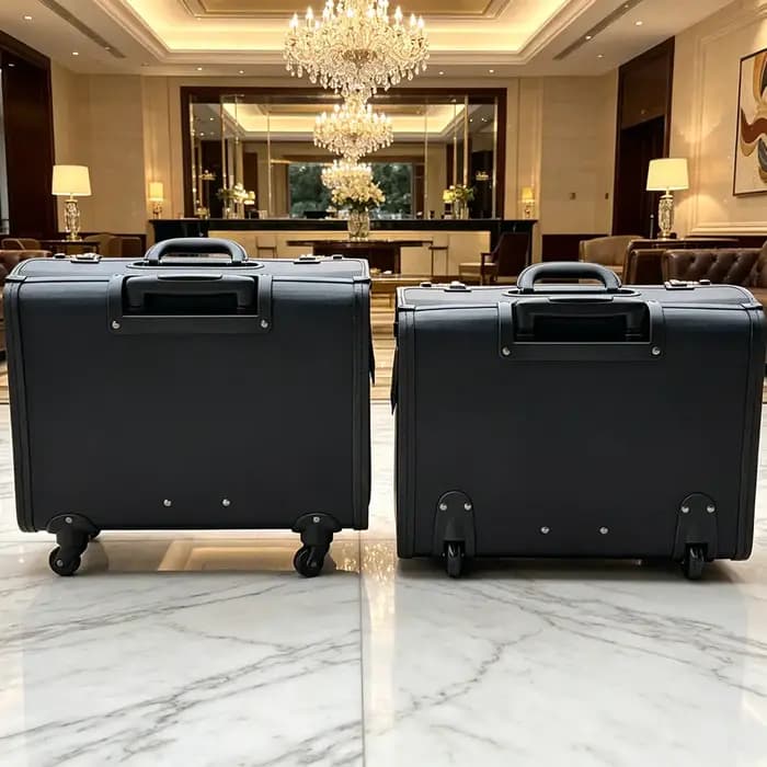 Valise de voyage pour agent de bord de 16 pouces, bagage pour ordinateur portable, sac de cabine pour l'aviation de 19 pouces, valise à roulettes pivotantes pour le personnel de cabine