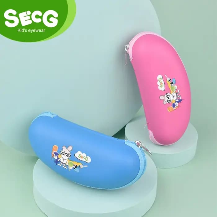 SECG – jolie boîte à lunettes avec fermeture éclair