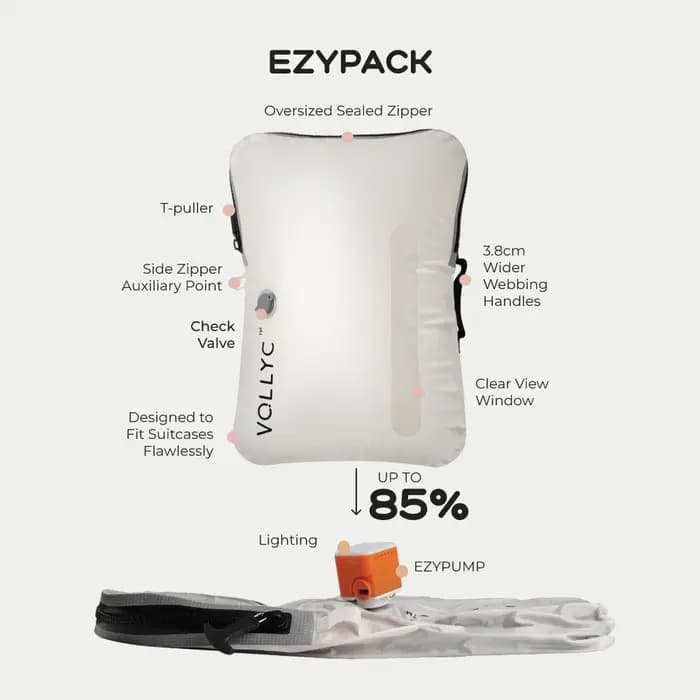 FLEXTAIL X VOLLYC EZYPACK - Sac de rangement sous vide 25 L
