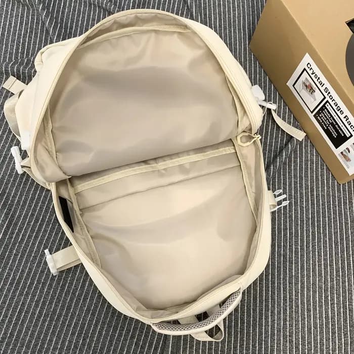 Sac à dos de voyage pour couple preppy multicouche de grande capacité