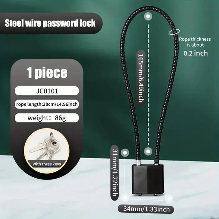 Serrure à Clé en Alliage de Zinc pour Valise de Voyage