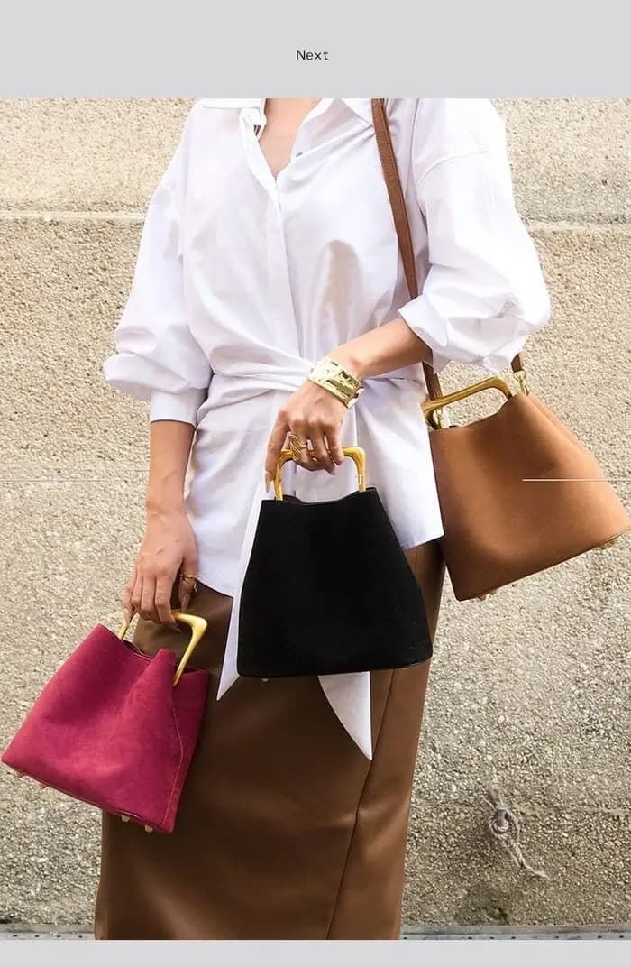 Sac à main de luxe pour femme en velours