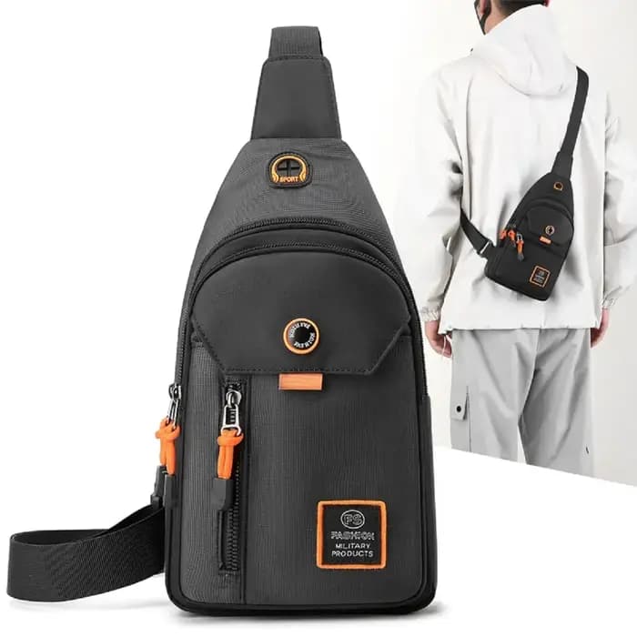 Sac à dos à bandoulière Adventure pour hommes – Spacieux et robuste pour les sports de plein air