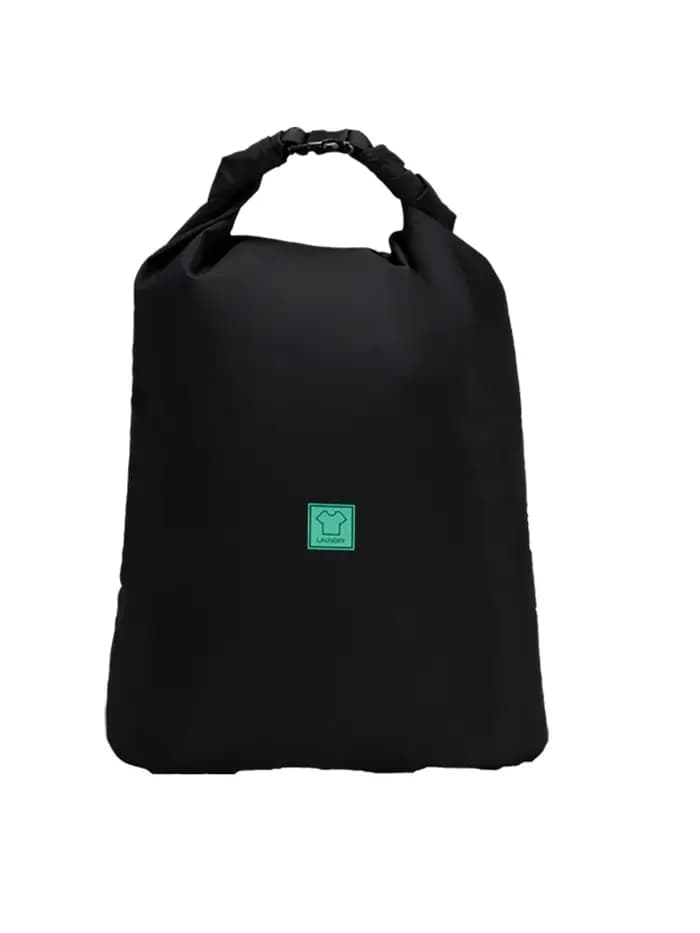 Korin Designs Sac à linge 2.4 LOriginal Noir Sac de rangement de voyage pliable et étanche