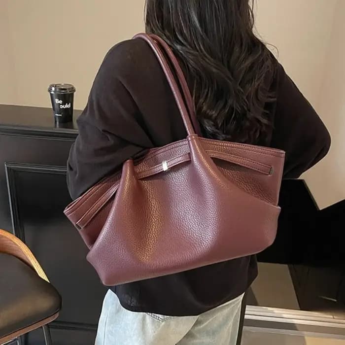 Sacs à bandoulière en cuir PU souple pour femmes
