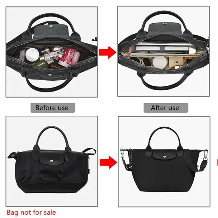 Insert organisateur de sac pour Longchamp énergie petit moyen Mini sac Dupont sac en papier sac de Support insérer sac