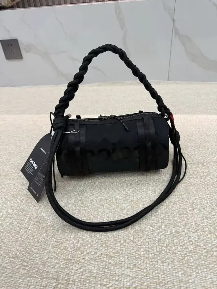 Nouveau sac cylindrique Topolo, sac de facteur en nylon, sac seau, sac bandoulière, sac à épaule, sa