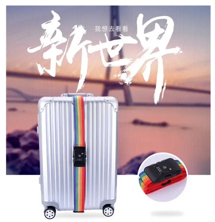 TSA douane serrure bagages ceinture croisée avec mot de passe réglable valise de voyage bande