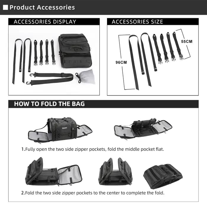 Bal inowalk-Sac à bagages de voyage pour moto