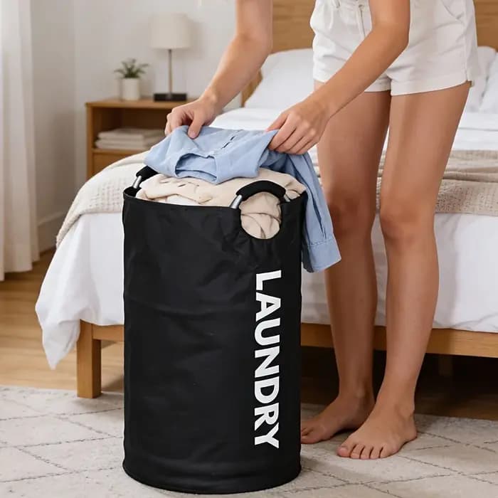 Sac de rangement pour linge 82L