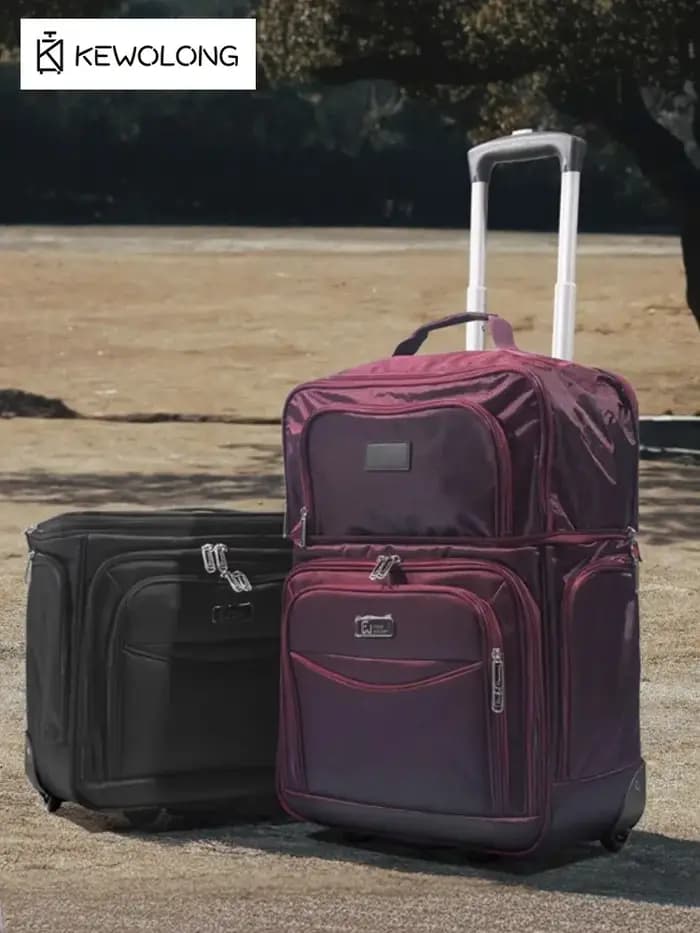 2 tailles en 1 sac de cabine! 14" expande à 20" bagage à main approuvé par la compagnie aérienne pour les voyages