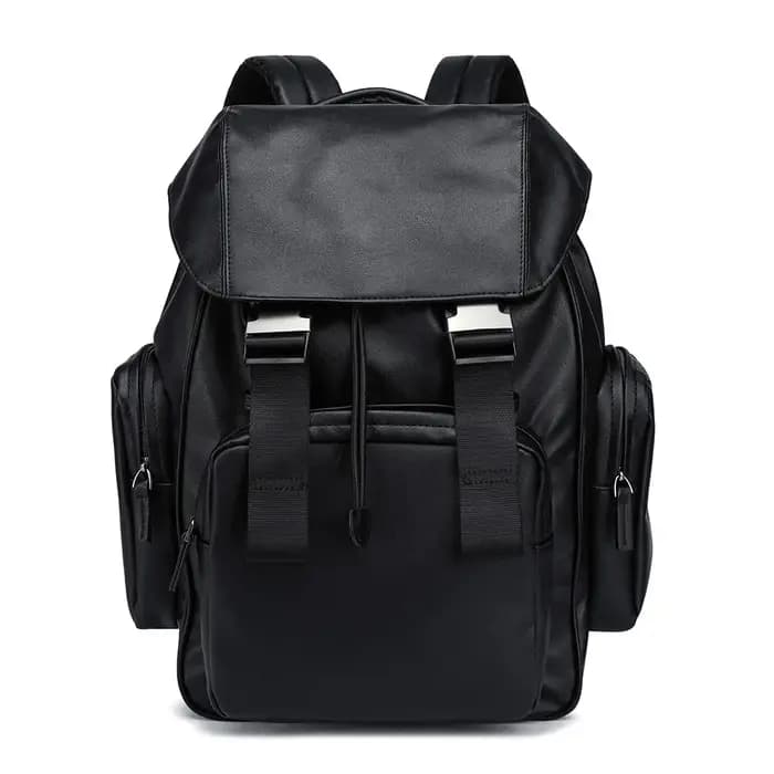 Sac à dos rétro de luxe pour hommes, sac à dos à rabat à fermoir, grande capacité, sacs pour ordinat