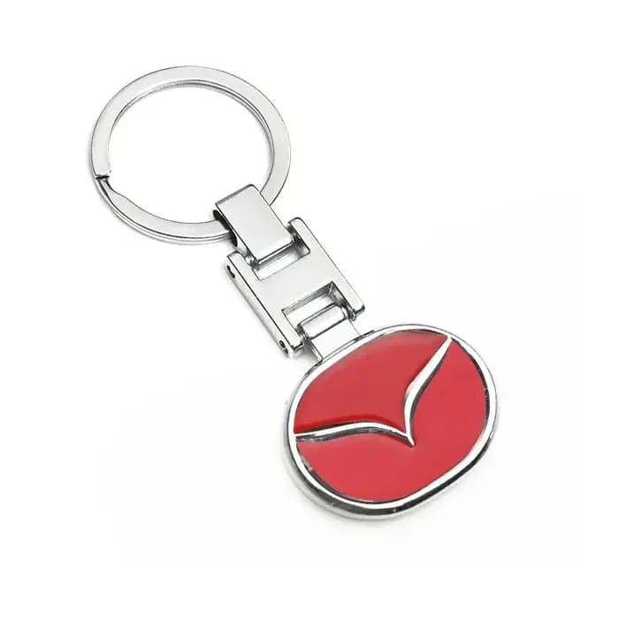 Porte-clés en métal avec logo Mazda