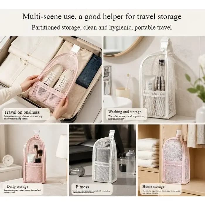 Sac à cosmétiques en maille EVA pour femmes