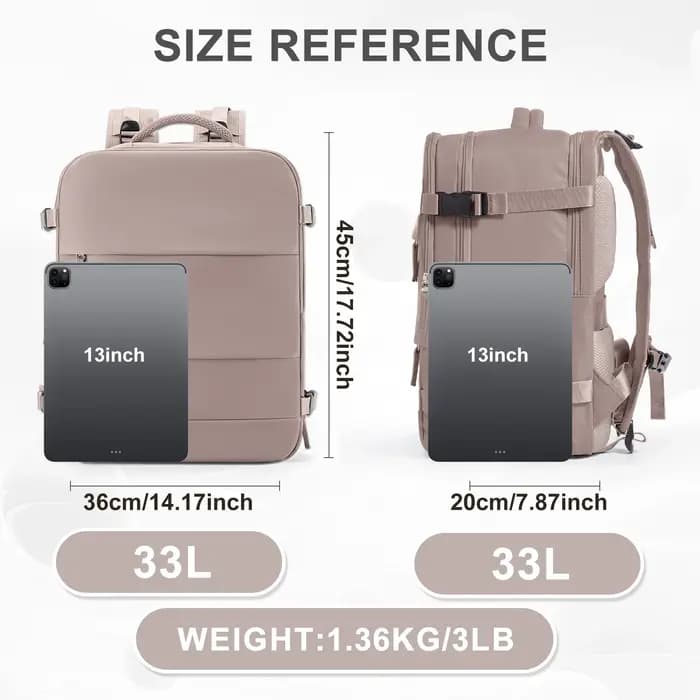 Easyjet 45x36x20 sacs de cabine sous le siège sac à dos de voyage, sac à dos à main multi-compartime