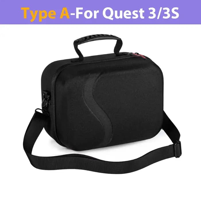 Sac à bandoulière pour Quest 3S/3, grand sac à coque rigide, boîte de transport de voyage pour Quest 3/3S, sac de rangement anti-poussière, accessoires VR