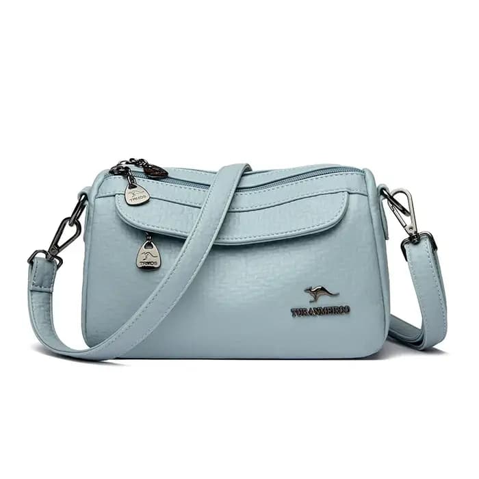 Sac bandoulière en cuir souple pour femme