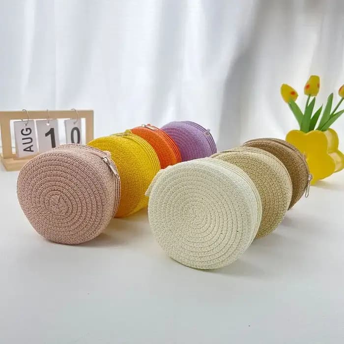 Sac de paille en paille pour femmes et filles
