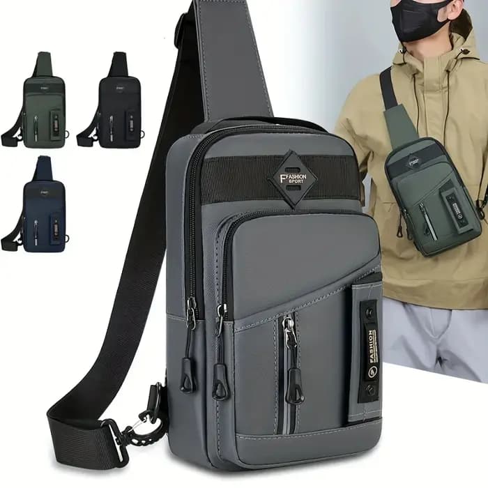 Nouveaux hommes sacs à bandoulière sac de poitrine
