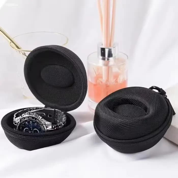 Étui de voyage Portable EVA pour montre unique, boîte de rangement pour montre, support de montre étanche pour montres intelligentes, conteneur à fermeture éclair