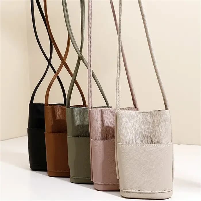 Petit sac à bandoulière en cuir Pu souple pour femmes