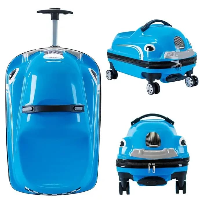 Valise à roulettes de voyage pour enfant de 20 pouces avec dessins animés, bagage à main avec roues pivotantes, valise à roulettes pour enfants