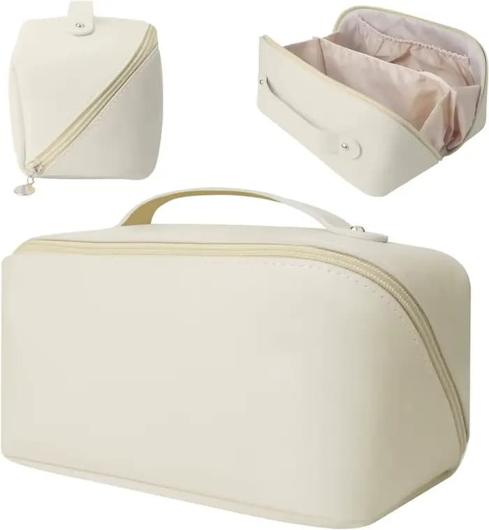 Trousse de maquillage personnalisée, sac à cosmétiques de voyage brodé personnalisé, cadeaux de noël