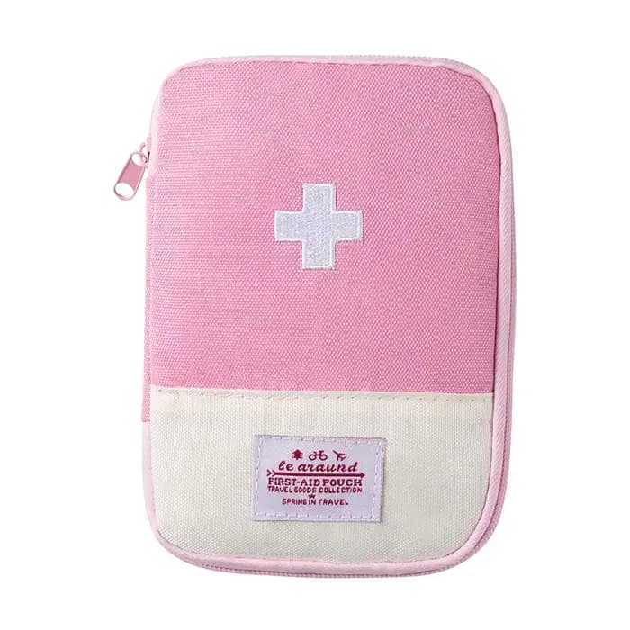 Mini trousse de médicaments de voyage - Trousse de premiers secours portable pour le camping en plein air, organiseur de rangement pour médicaments