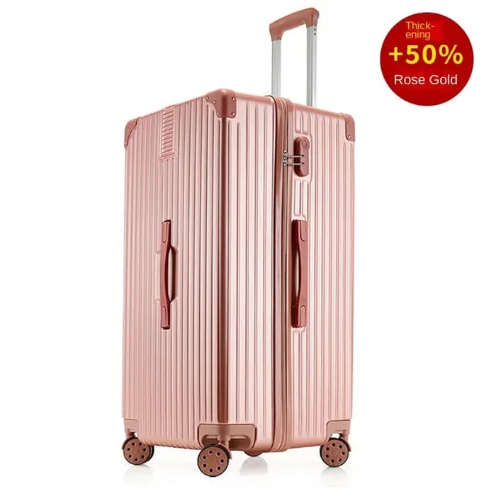KU valise surdimensionnée 40/50/60 ''cadre en aluminium ABS + PC boîtier de chariot épaissi bagage de grande capacité 20