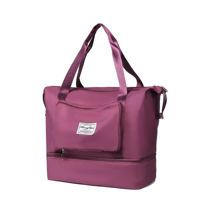 Sac de rangement pliable de grande capacité 1 pièce, sac à bagages de voyage multifonctionnel, adapt